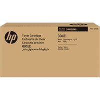 HP SV031A/MLT-D304E toner cartridge in brown box with black text, 40K pages capacity, HP and Samsung logos.