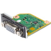 HP VGA Port Flex IO v2 adapter, green circuit board with silver VGA connector and mounting screws.