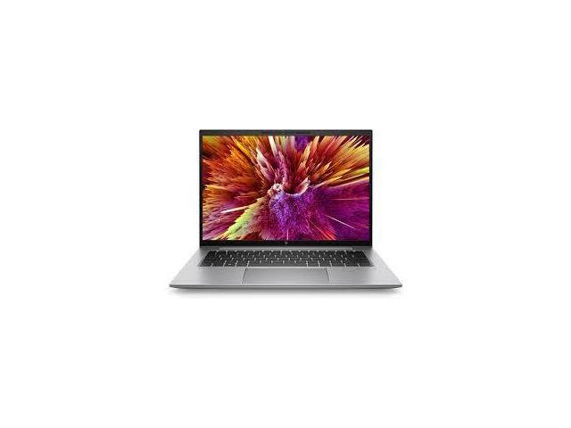 HP ZBook Firefly G10 mobile workstation features a sleek silver chassis, 14" WUXGA display with vibrant colors, Intel Core i7 processor, 16 GB DDR5 RAM, and NVIDIA RTX A500 graphics.