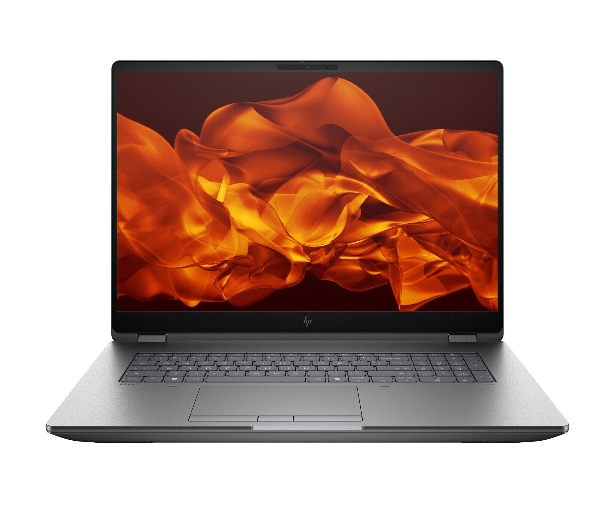 HP ZBook Fury G1i mobile workstation in silver with an 18" WQXGA display, featuring Intel Core Ultra 9, 64 GB DDR5 RAM, 1 TB SSD, and NVIDIA RTX PRO 3000 graphics.