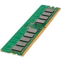 Green HPE 16GB DDR4-3200 RAM module with black memory chips and gold edge connectors.