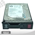 HPE 1TB hot-plug dual-port SAS internal hard drive with a 7200 RPM speed, featuring a metallic casing, labeled with HPE branding and a red release button on the front.