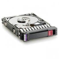HPE 36GB ProLiant internal hard drive with a sleek black metal casing, 2.5-inch size, featuring a 10000 RPM spindle speed and SAS interface for high-performance storage.