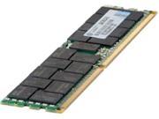HPE 4GB DDR4-2133 memory module in green and gold, featuring multiple black chips on a slim circuit board, labeled with HPE branding and specifications.
