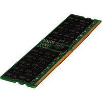HPE 64GB DDR5-6400 RAM module, green circuit board with black chips and gold connector edge.