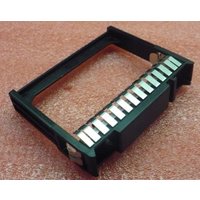 Black HPE 667276-001 computer case part with rectangular frame and silver connectors on one side.