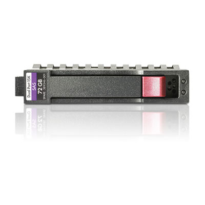 HPE 759212-S21 internal hard drive, 600 GB capacity, 15000 RPM speed, 2.5-inch SAS interface, featuring a sleek black casing with a red latch and purple label.