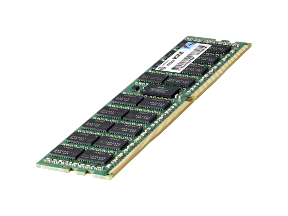 HPE 774172-001 memory module featuring a green PCB with black memory chips, 16 GB capacity, and a gold connector edge for DDR4 compatibility.