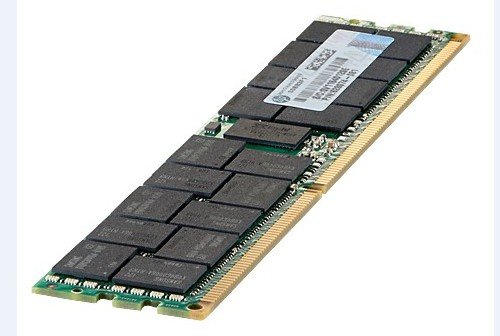 HPE 8GB DDR3-1333 memory module with a green circuit board, gold connectors, and multiple black memory chips arranged in two rows.