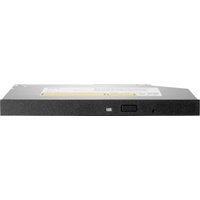 Black HPE 9.5mm SATA DVD-RW optical drive with rectangular shape and front-loading disc tray.
