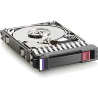 HPE 900GB 2.5" SAS internal hard drive, silver casing, visible disk platter, black and purple latch.