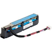 HPE 96W Smart Storage lithium-ion battery with blue label, black casing, and attached 260mm multicolored cable.