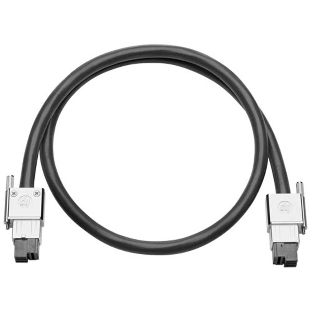 Black 7m DAC cable with two SFP+ connectors, featuring metal housing and a flexible design, suitable for high-speed networking applications.