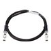 Black HPE 2920 stacking cable, 3.0m long with metal connectors on both ends, designed for connecting network devices and switches.