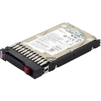 HPE 1.2TB 2.5-inch hard drive with silver casing, black connector, and visible label detailing specifications.
