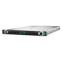 HPE ProLiant DL360 Gen12 server, silver chassis, black vented front panel, green accents, 8 small form factor bays.