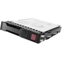 HPE J9F37A 400GB 2.5" SAS SSD with black casing, red latch, and visible connector pins.