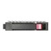 HPE MSA 1.8TB 12G SAS hard drive in a compact 2.5-inch size, featuring a sleek black casing with a pink latch for secure installation and identification.
