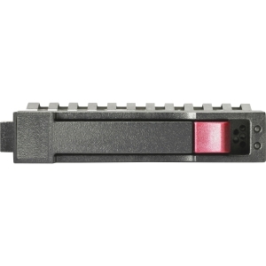 Black and gray HPE MSA 450GB 12G SAS 15K SFF dual port hard drive with a red latch, designed for enterprise use, featuring a compact 2.5-inch form factor.