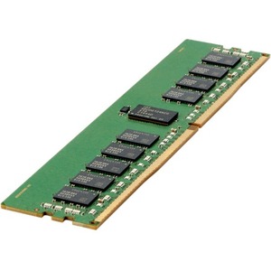Green circuit board featuring a single 64 GB DDR4 memory module with black memory chips, designed for high-performance computing at 2933 MHz.