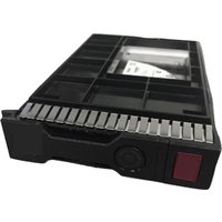Black HPE 3.5" internal solid state drive with visible connector pins and red latch on the front panel.