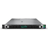 HPE ProLiant DL360 Gen11 server, sleek silver chassis, front panel with ventilation slots and status lights.
