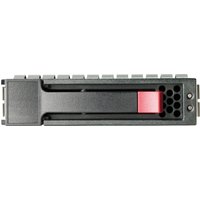 Black HPE internal hard drive, SFF, with red latch and vented front panel, 1.8TB, SAS 10k RPM.