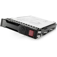 HPE SSD 480G S 6G/s, black and silver casing, red latch, rectangular form, designed for mixed use.