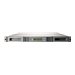 Silver metal rack-mounted tape autoloader with a sleek design, featuring multiple front panel ports and a digital display for operation status.