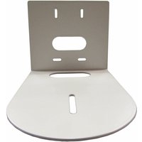 White HuddleCamHD HCM-1-WH mount with a flat base, vertical backplate, and multiple slots for camera attachment.