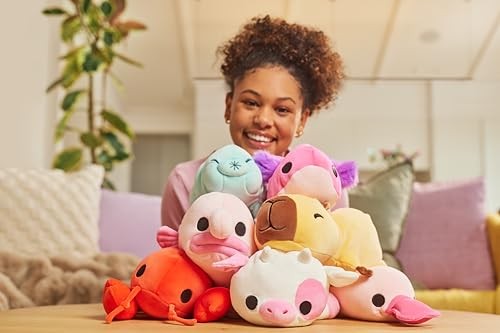Hug-A-Lumps Ally the Axolotl Weighted 13cm Soft Toy by ZURU - image 2