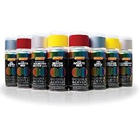 Hycote Matt Black Acrylic Touch Up Paint in a 12.5ml bottle featuring a rust removing tip, with a sleek black finish and bold labeling for easy identification.