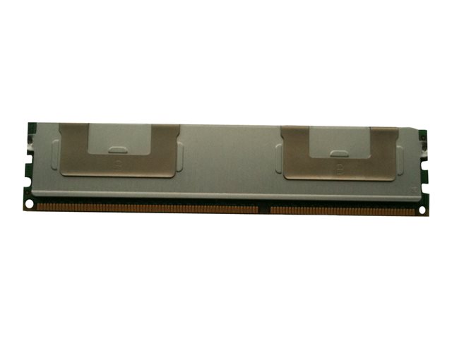 Silver and green Hypertec 4 GB DDR3 memory module, featuring two metal heat spreaders and gold contact pins along the bottom edge.