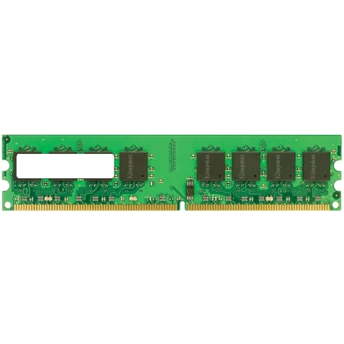 Green circuit board memory module with four black memory chips, featuring gold connectors along the bottom, labeled as Hypertec 4 GB DDR3 1600 MHz.