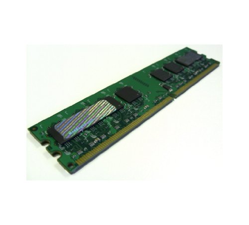 Green circuit board memory module with four black chips, gold connectors on one edge, labeled as Hypertec 1 GB DDR II SDRAM DIMM PC3200.