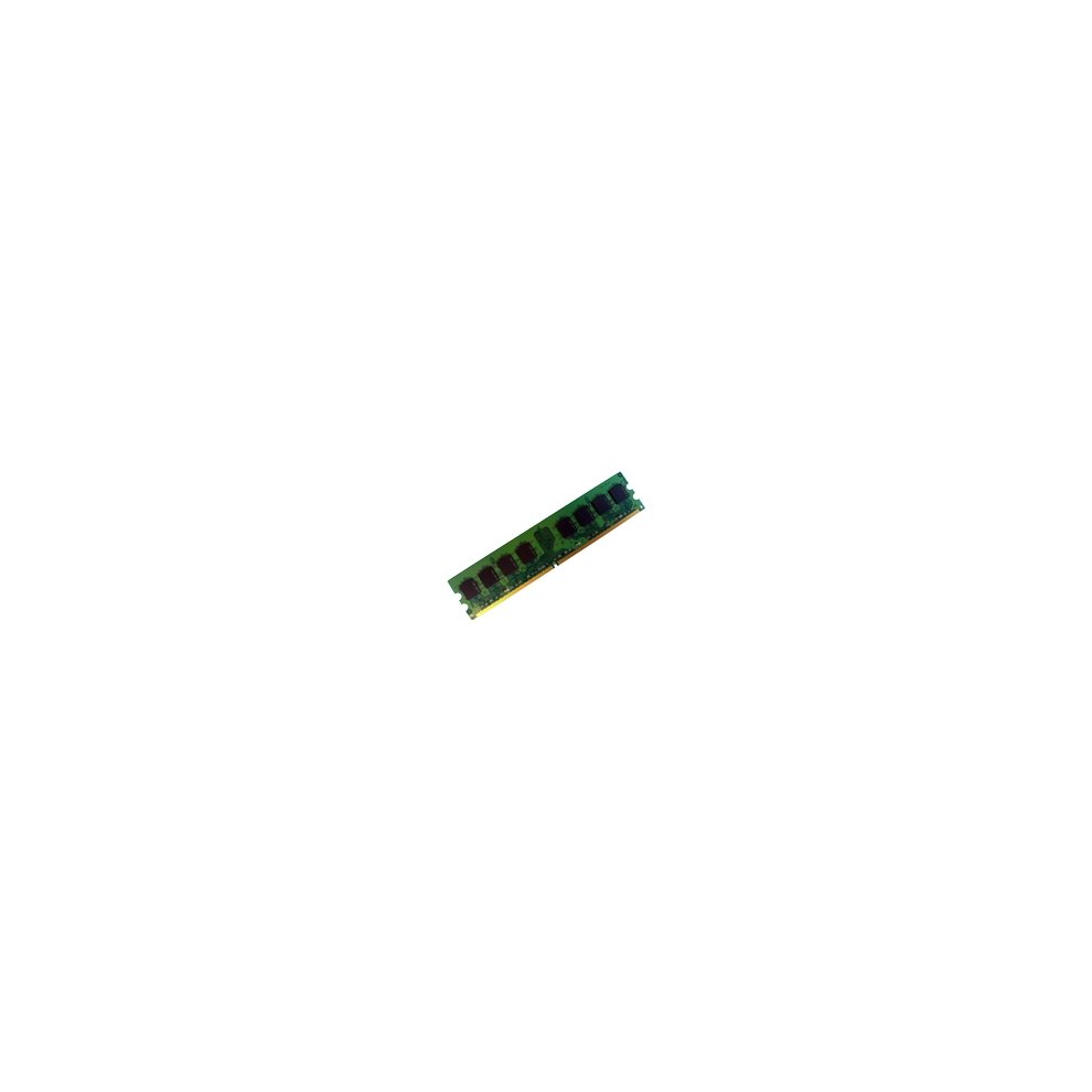 Green and gold 240-pin DIMM memory module labeled "Hypertec 1 GB DDR II," featuring a sleek design typical of DDR2 RAM with multiple black memory chips.