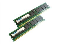 Two green PC2-5300 240-pin DIMM memory modules, each 8GB, featuring black chips on a green circuit board, labeled with Hypertec branding.