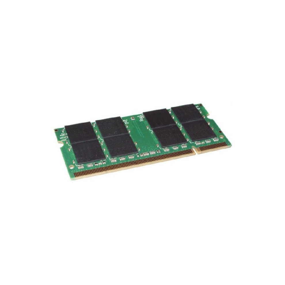 Green circuit board with black memory chips, featuring gold connectors at the bottom, labeled as Hypertec 1GB PC2-5300 DDR2 667 MHz memory module.