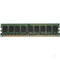 Hypertec 39M5812-HY memory module features a green circuit board with eight black memory chips, gold connectors along the bottom, and is labeled as 4 GB DDR2 400 MHz.