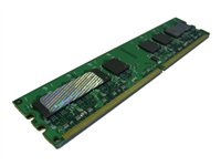 Green printed circuit board featuring a 4GB DIMM memory module with multiple black chips and gold connectors on the edges.