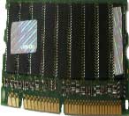 Hypertec 512MB PC133 memory module featuring a green circuit board with black memory chips and gold connectors, designed for legacy systems.