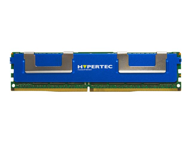 Blue and green Hypertec 8GB DDR3-1333 memory module with silver heat spreaders, featuring 1 x 8 GB capacity and 1333 MHz ECC specifications.