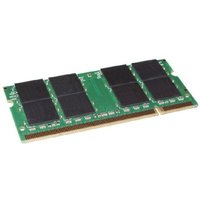 Green Hypertec 512MB SODIMM RAM module with black memory chips and gold connector edge.