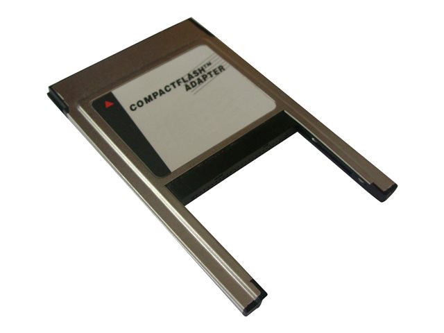 Metallic internal card reader with a sleek design, featuring a CompactFlash adapter slot and a label indicating its function, ideal for connecting CompactFlash cards.