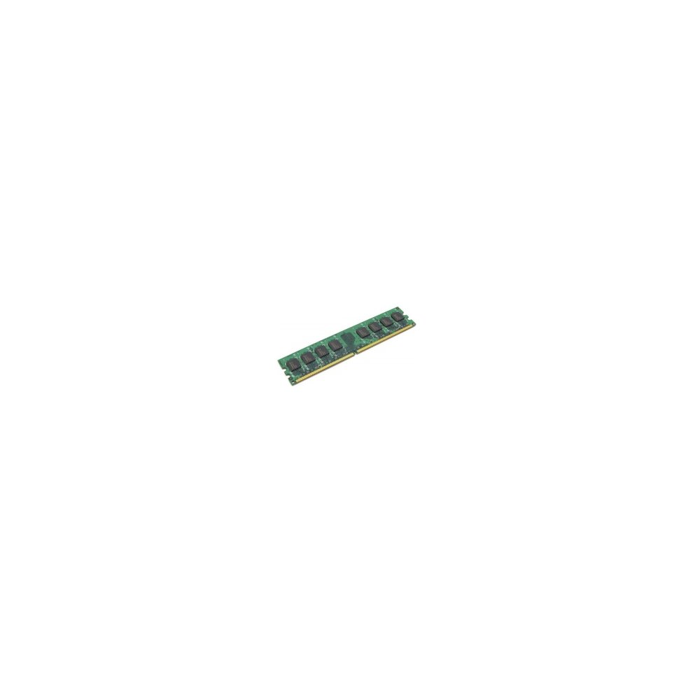 Green circuit board memory module with eight black chips, labeled "Hypertec HYMAC8702G," featuring a gold connector edge, 2 GB DDR3, and 1333 MHz specifications.