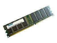 Hypertec HYMAS72512 memory module with a green PCB, featuring eight black memory chips, labeled with specifications, and a gold connector edge.