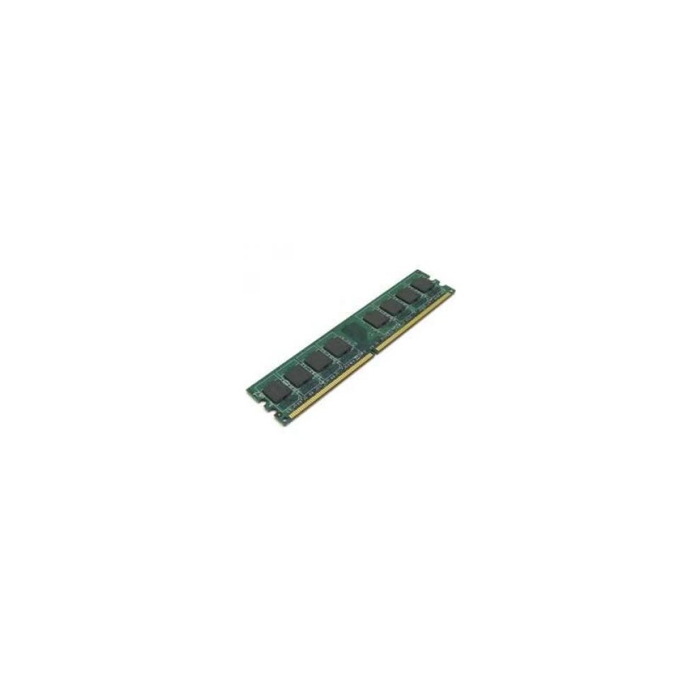 Green circuit board memory module with two rows of black memory chips, labeled "16 GB" and "DDR2 667 MHz," designed for legacy systems.