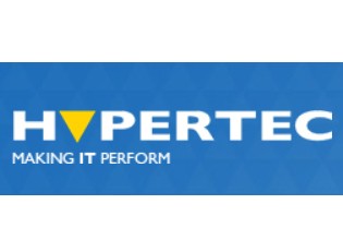 Blue background featuring the Hypertec logo, with the text "MAKING IT PERFORM" and a yellow triangle, indicating the brand's focus on performance and technology.