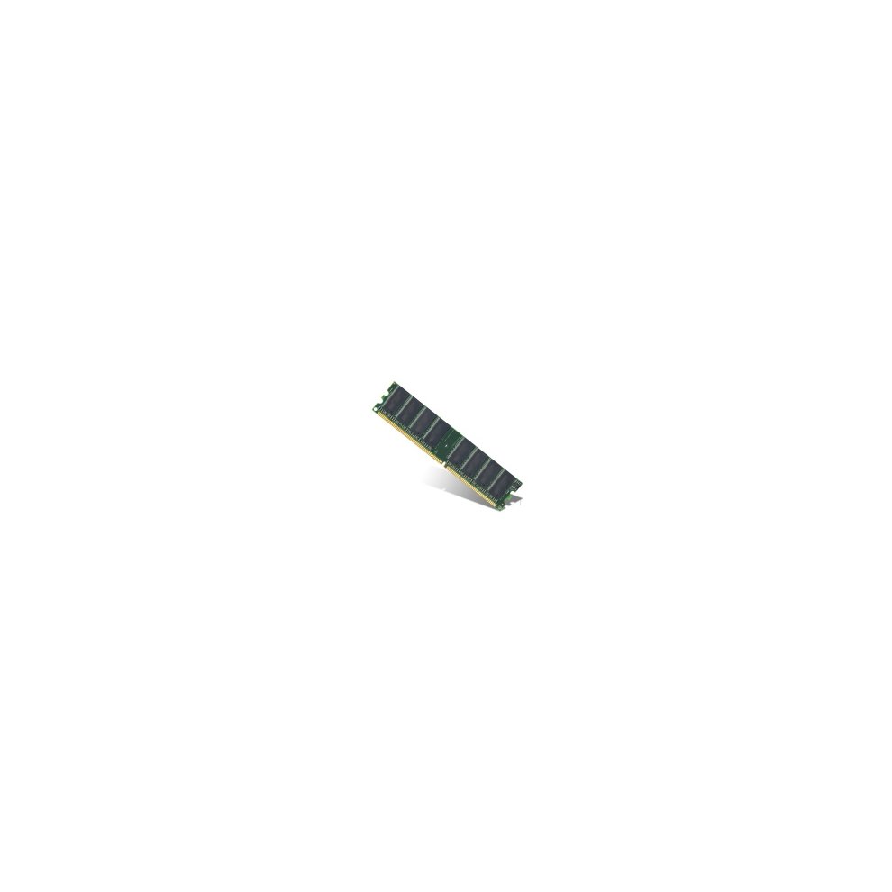 Hypertec IBM Equivalent 1GB DIMM DDR SDRAM memory module in green and black, featuring a slim design with multiple memory chips on one side, labeled for PC2100 compatibility.