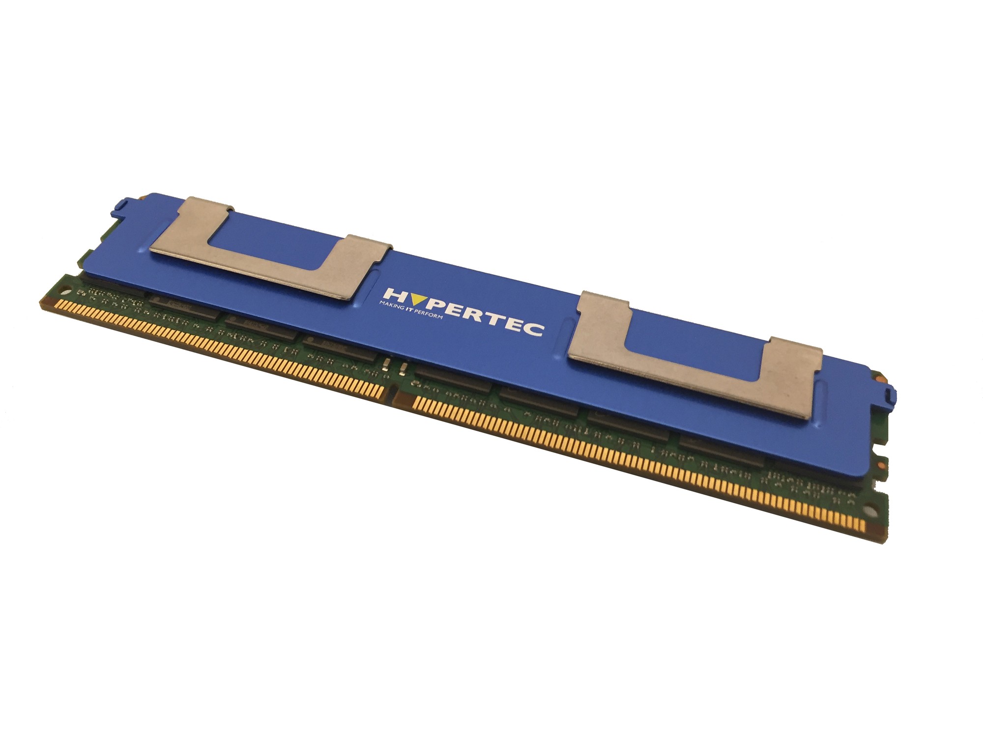 Blue DDR4 memory module with Hypertec branding, featuring 64GB capacity, 2666MHz speed, 4Rx4 ECC LRDIMM configuration, and 288-pin design.